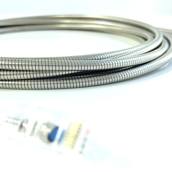 Прямые кабели 1м 2м 2,5м 3м Стальная бронированная перекрестная кабель 6а Сетевой кабель Slim STP LSZH Черный