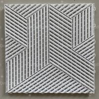 3D Textured Black PP Interlocking Garage Floor Tiles for Workshop and Basement