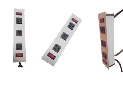 Soquete 2 & 2 carregador de USB da tomada de poder da mobília do Tabletop do metal com interruptor individual
