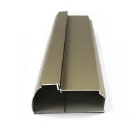 Perfil T5 de Champagne Color Aluminum Curtain Wall para materiais de construção