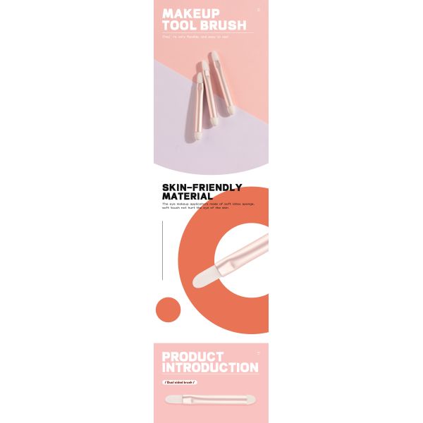 Щетка макияжа Concealer законченная двойником для темного Puffiness кругов