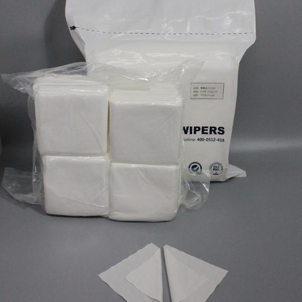 Do poliéster de papel da celulose 45% da sala de limpeza limpezas não tecidas pre molhadas de Hydroentangled 55% da mistura