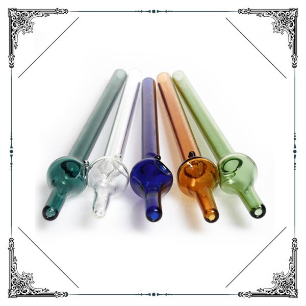 5.5 Inches Amber Honey Straws Straight Nectar Collector Oil Rigs Smoking For Glass Water Bong