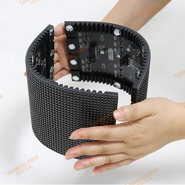Indoor P2.5 Soft Module Curved Flexible LED Display Screen Cylindrical Column Alien