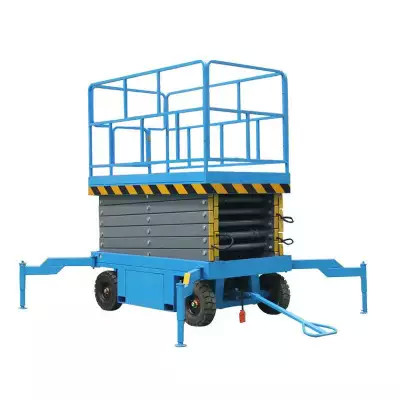 7m 500kg Remote Control Scissor Lift Hydraulic No Self Power 2100*830mm Table Size