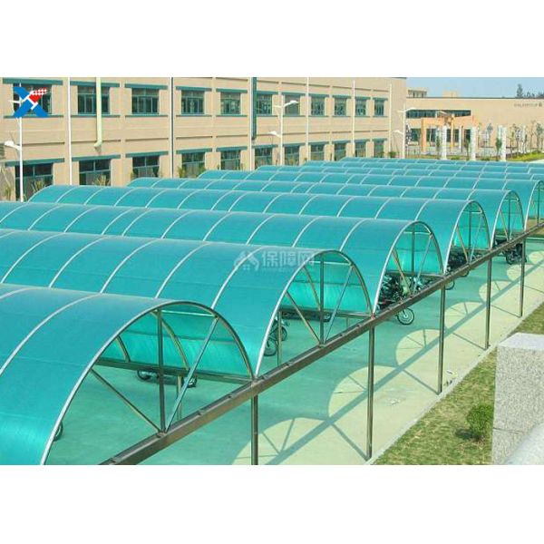 o telhado azul do policarbonato de 2mm almofada folhas plásticas da estufa do PC