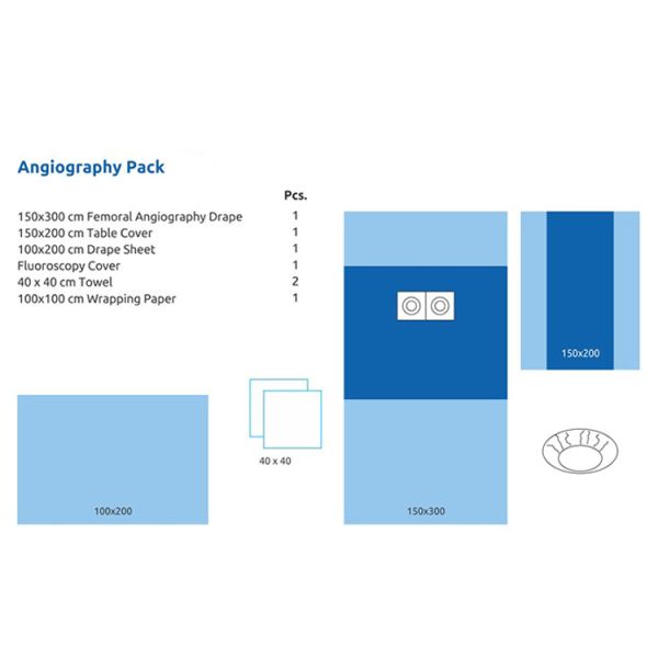 Surgical Kit Disposable Sterile Surgical Angiography Pack for Femora