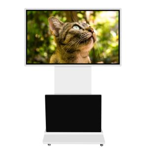 55 Inch Rotation Floor Standing Touch Screen Kiosk with Win 10 System and 350 Cd/m² Brightness