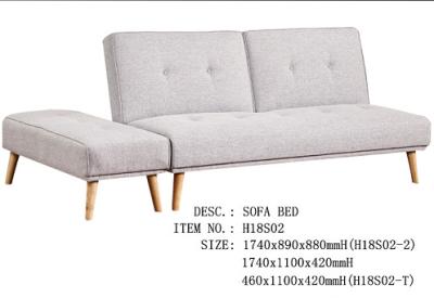 Simple Ottoman Pure Foam Filling Functional Sofa Bed For Bedroom 460 * 1100 * 420