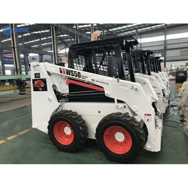 0.4m3 cubeta 2700*1469*2007mm 0,8 Ton Hydraulic Skid Steer Loader