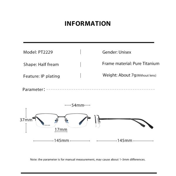 Оптически стекла гибкие, стекла металла титана оправы женщин людей половинные