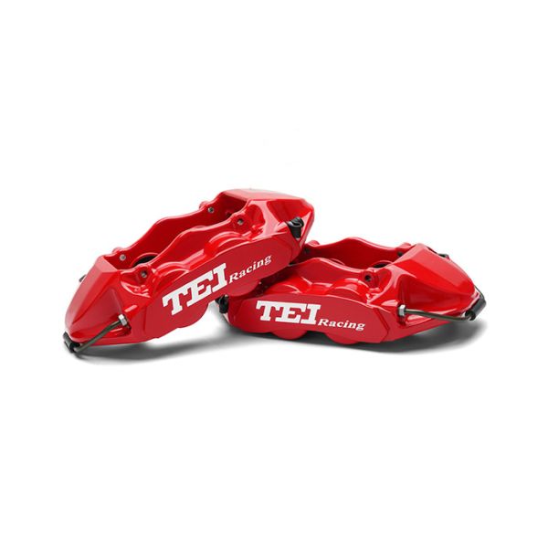 S40 4 Piston Caliper 345*28mm 355*28mm Rotor Brake Kit Drilled / Slotted / Drilled And Slotted Discs Selectable