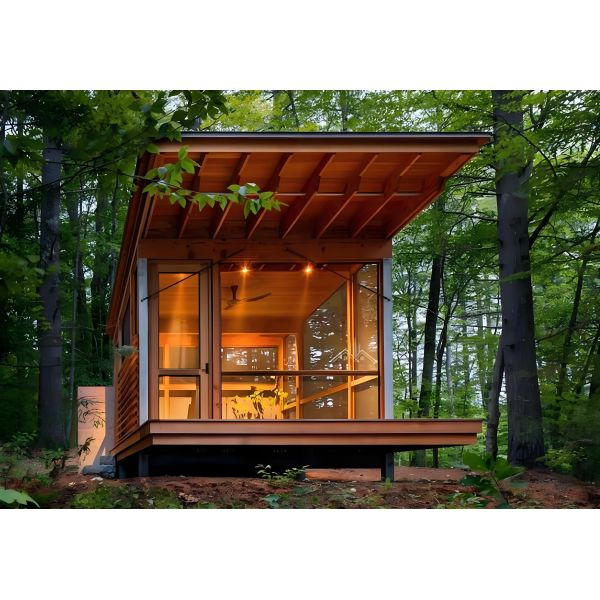 Various Terrains Prefabricated Studio With Exterior Balcony Customized Exterior