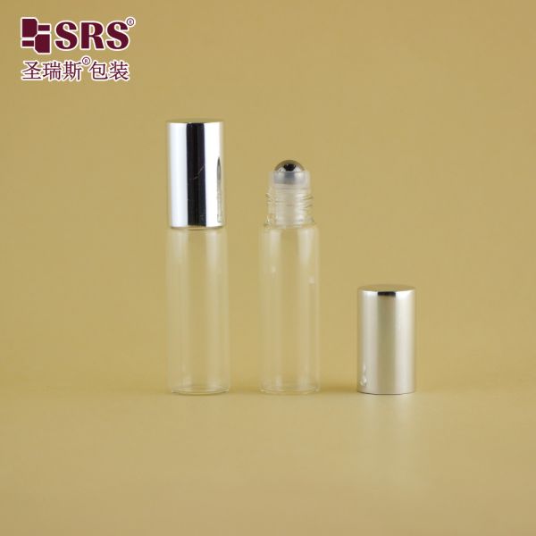 100% No Leakage Glass Roller Ball Bottle Clear 5ML For Essential Oil Perfume