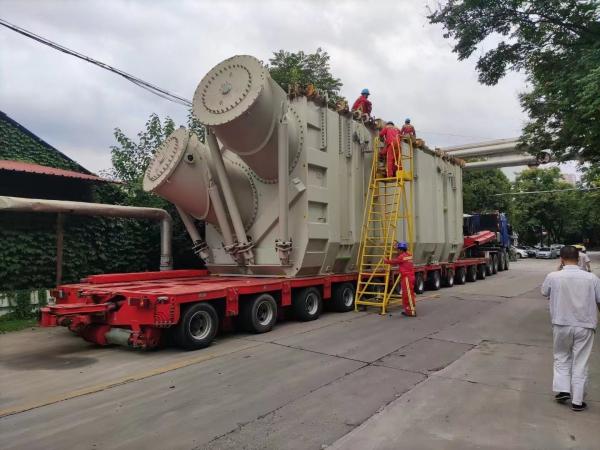 8 Line 16 Axles Self Propelled 100-250 Tons Capacity Board Raise And Fall Drop Deck Modular Trailer