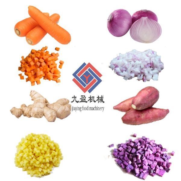 Fruit Cube Vegetable Processing Equiment / Potato Onion Cassava Dicing Machine