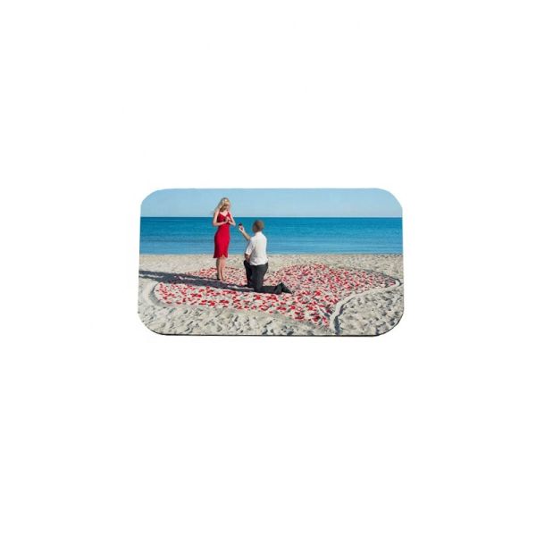 Diy Photo Printing MDF Wooden Sublimation Name Badge Blanks Custom Magnetic Name Tags