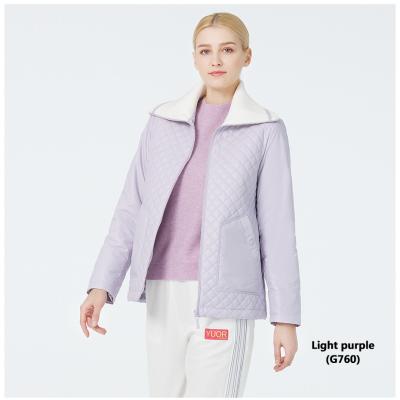 Purple Shoulder Width 42 Spring Ladies Autumn Coats XL/48 Windbreaker Waterproof Jacket