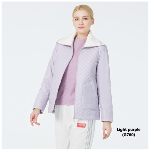 Purple Shoulder Width 42 Spring Ladies Autumn Coats XL/48 Windbreaker Waterproof Jacket