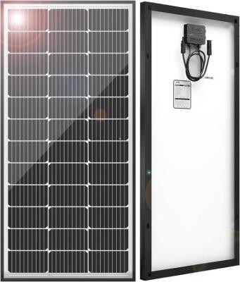 100W Rigid Solar Panels Monocrystalline Silicon Solar Panel For RV Battery Boat Caravan