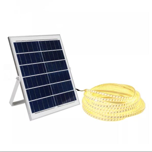 5m To 50m Solar Led Strip Lights With Warm Light Or RGB Light Colors Outdoor use holiday light