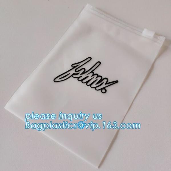 Top Quality EVA PE OPP Bio Degradable T Shirt Bag, OEM Printed Slider Zip Packaging Plastic Bags For Tshirt Swimwear