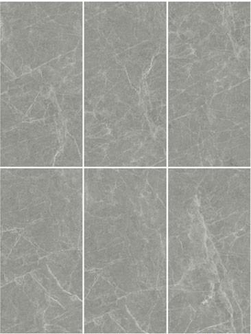 Grey Wear-Resistant Glazed Curtain Wall Tile 600x1200mm