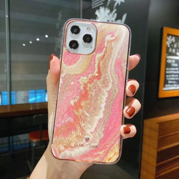 BiDa Marble Phone Case Shock Free Classic Gold Foil Protective Case For Iphone 11 Pro