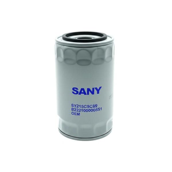 Filtre à huile Sany SY215C8C9 B222100000551 Pièce d'excavatrice OEM