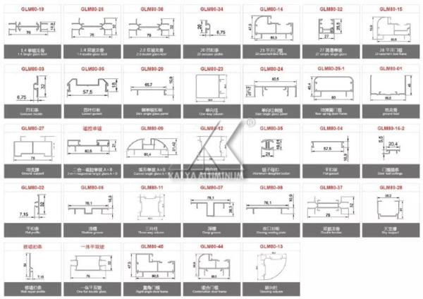 Fire Proof 6061 Aluminum Alloy Profile Commercial Glass Partition For Office Building