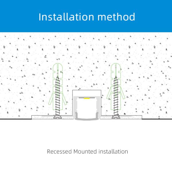 Алюминиевый гипс T5 привел установленную стену профиля штукатурной плиты прокладки
