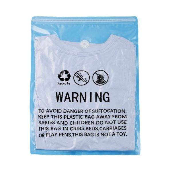 Transparent CPE Clothing Zipper Bag  Seal Bag for  Clothing Packaging with Zipper Lock