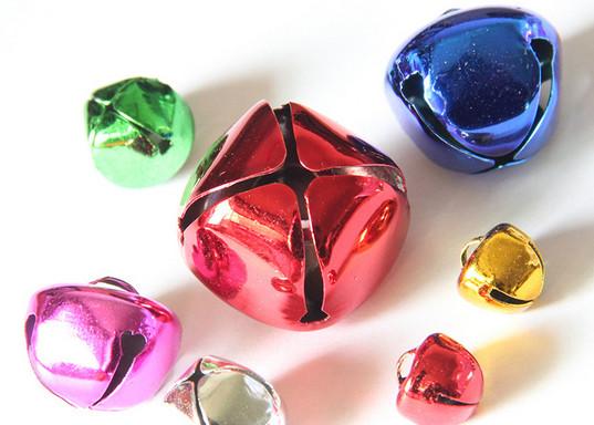 colorful light blue/green/Red/silver/ silver small metal jingle bells supplier from China