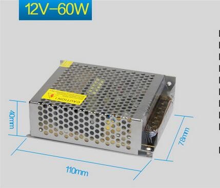 60w светодиодные световые источники питания 12v источник питания для светодиодных ламп