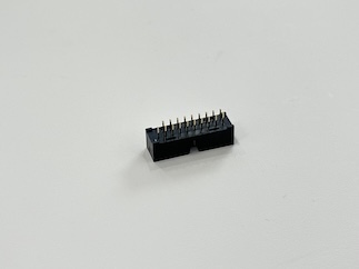 IDC 20-Pin Dual-Row Fully-Shrouded Male Connector, Pin-Header Type, Exposed 3.2mm Gold-Plated G/F