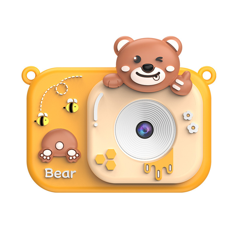Children's Mini Camera 2-Inch Screen ABS Material Can Take Photos & Videos Play Games HD Children's Toy Cartoon Gift