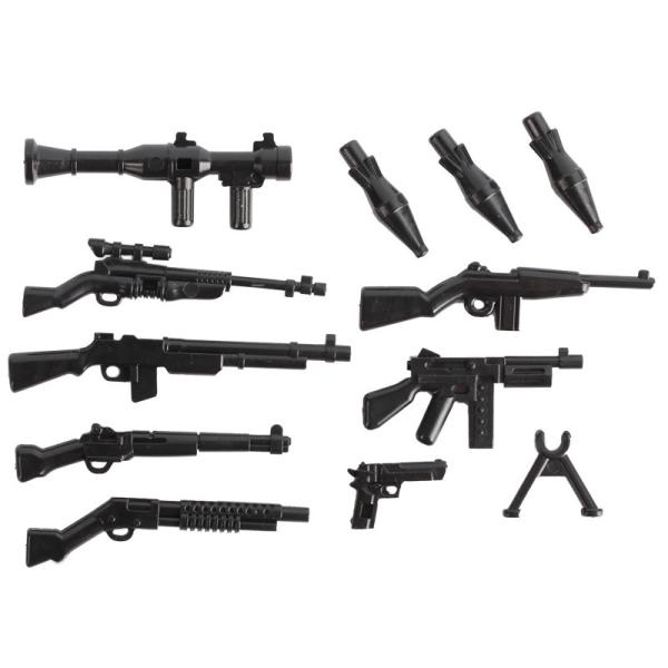 City accessories ww2 soldiers figure army swat team military weapon gun building blocks