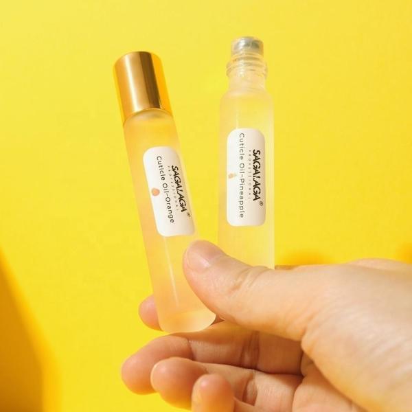 Soins végétaliens personnalisés en gros stylo à ongles sans marque stylo à paillettes Revitalisateur stylo à rouleaux huile de cuticule en vrac