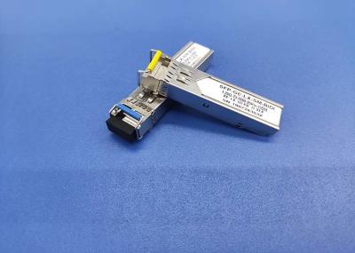 155Mb/S BIDI SM Compatible SFP Modules 20KM 1310nm/1550nm For NIC Network Cards