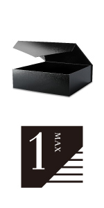 Matte Black Glossy black Magnetic Lid Gifts, Crafting, Cupcake, Candy, Bridesmaid Proposal Boxes Easy Assemble Boxes
