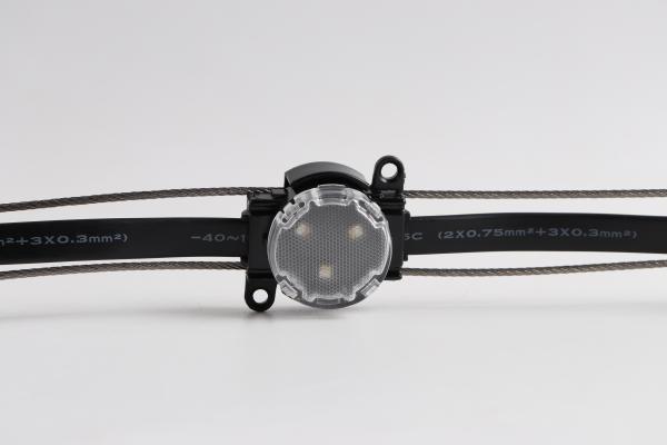 30mm 12V IP67 Waterproof LED Point Light with 120 Degree Beam Angle and RGBW Color Made of PC Material