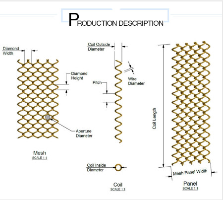 Customized Length and Width Metal Chain Link Mesh Curtain with Baking Finish and 5mm Aperture Size for Room Divider
