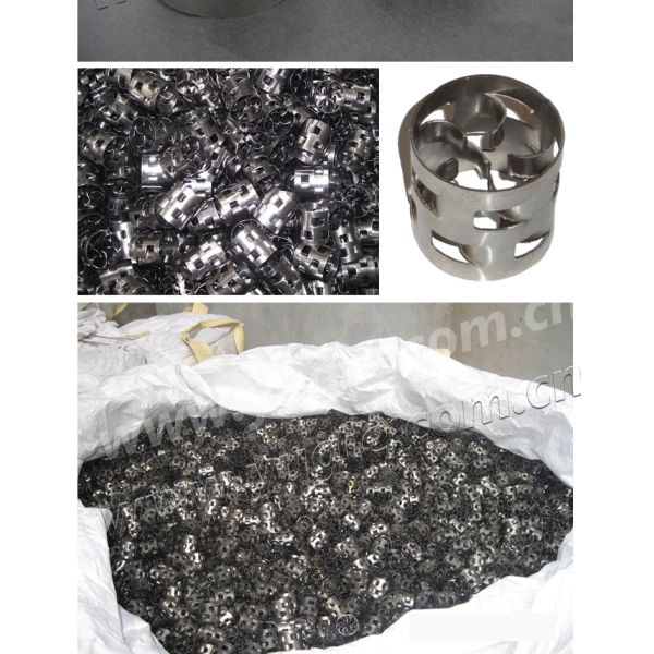 Gas Industry Metal Random Packing Metal Pall Ring Packing High Separation Efficiency