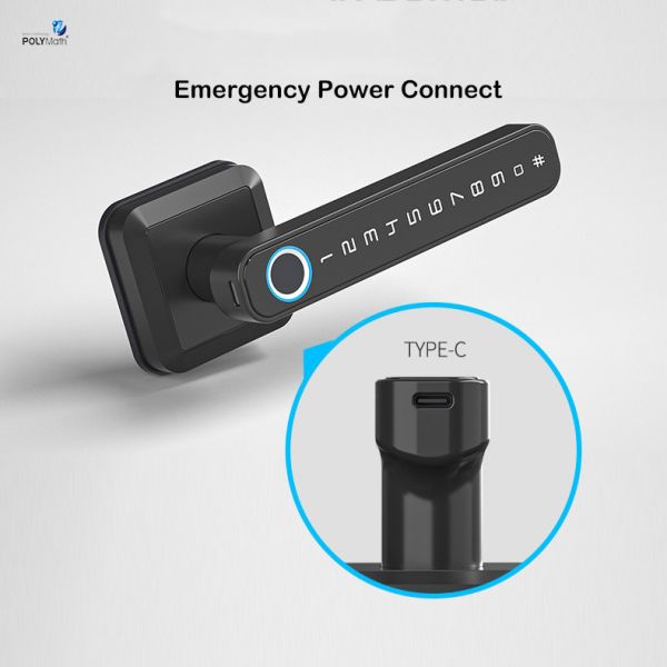 Memory Card Waterproof TT Lock WiFi App Smart Door Electronic Fingerprint Keyless Lock