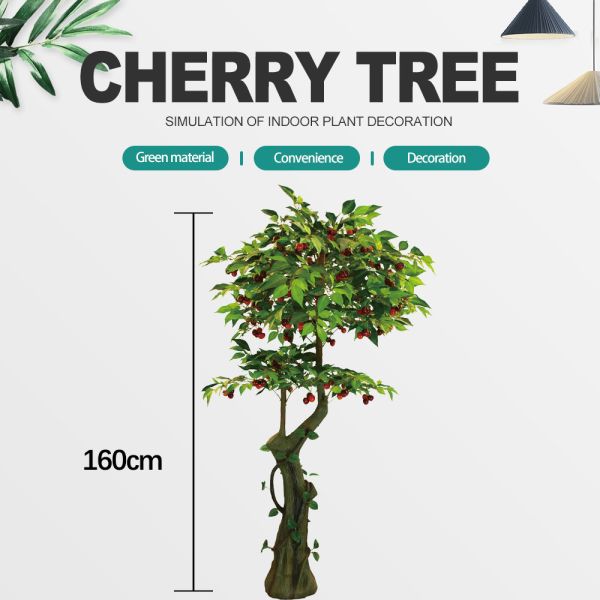 Fabric Material Plastic Artificial Apple Tree Outside  Decoration