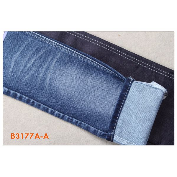 Spx Ctn 23 ткани 73 джинсовой ткани полиэстера хлопка Tr 9,5 Oz связанный фальшивкой Lycra поли 1
