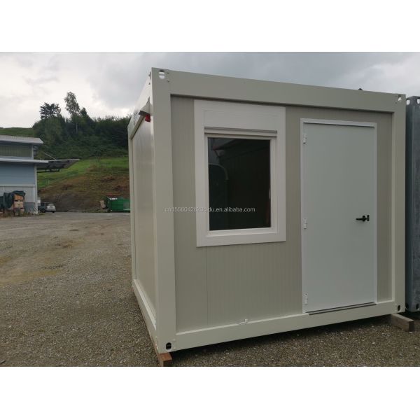 Pared 75 mm Jardín Casa de trabajo barbacoa Bar 20 pies Contenedor de embalaje plano Casa móvil para familia estilo de diseño moderno