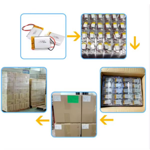 2200mAh 4025180 Size Li-Polymer Battery with 1000 Cycles for Motion Sensor Closet Light