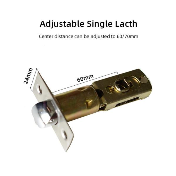 Cylinder Round Door Knob Smart Lock Tuya App Black Bluetooth Fingerprint Key