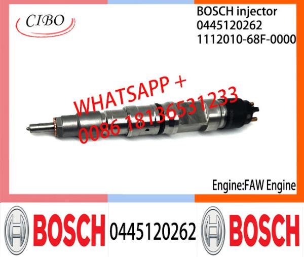 Conjunto original 0445120262 1112010-68F-0000 do injetor de combustível 1112010-68F-0000 de BOSCH 0445120262 para FAW